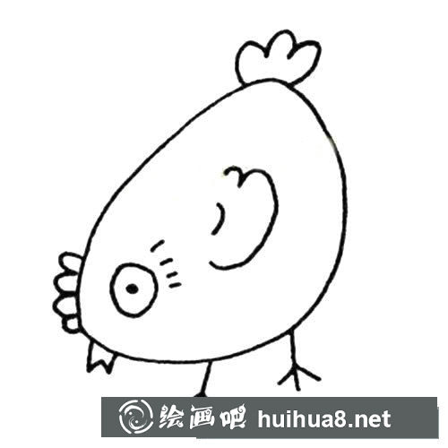 母雞簡筆畫圖片