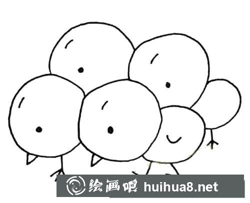 小雞的簡筆畫圖片