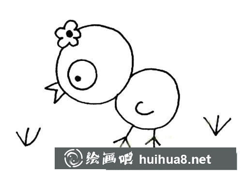 小雞的簡筆畫圖片