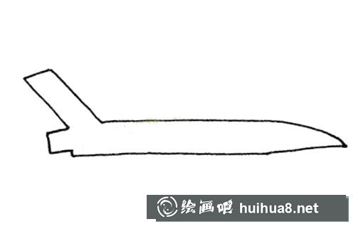 簡單的飛機輪廓簡筆畫圖片素材