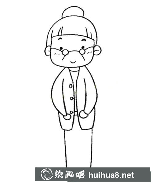 老奶奶簡(jiǎn)筆畫(huà)