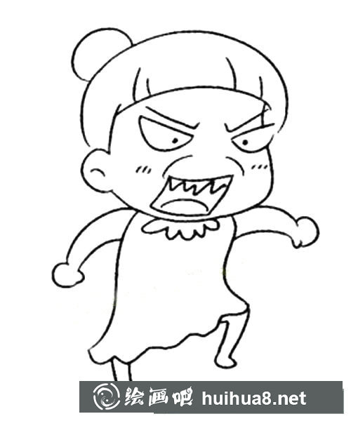 老奶奶簡(jiǎn)筆畫(huà)