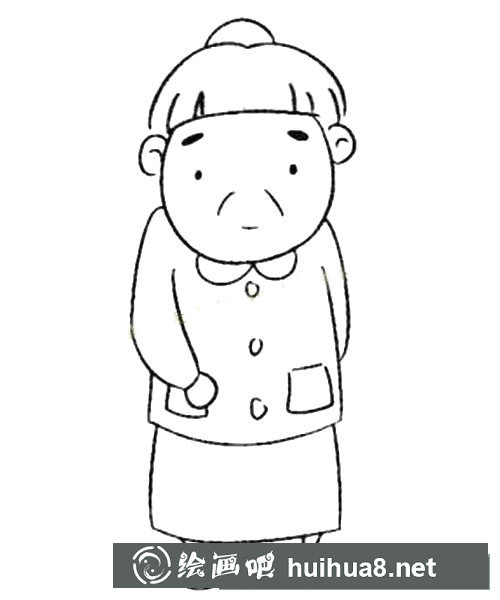 老奶奶簡(jiǎn)筆畫(huà)