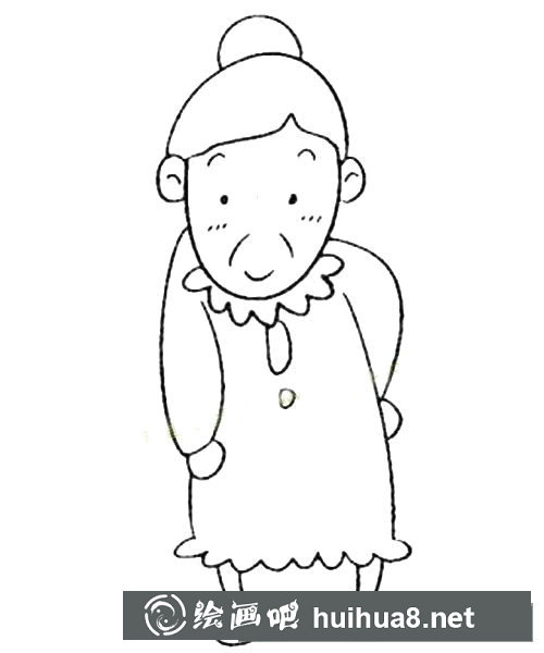 老奶奶簡(jiǎn)筆畫(huà)
