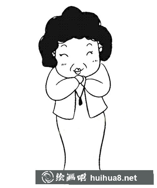 老奶奶簡(jiǎn)筆畫(huà)