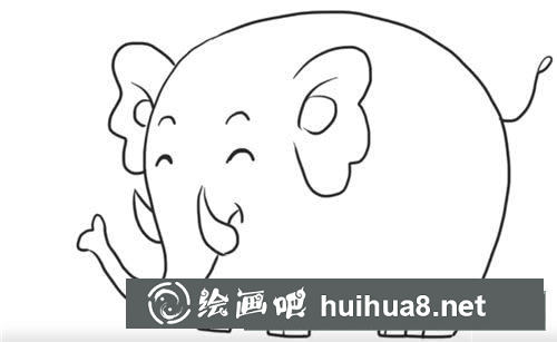 大象簡(jiǎn)筆畫圖片