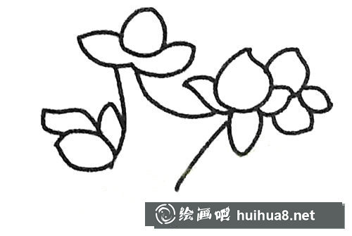桃樹簡筆畫圖片