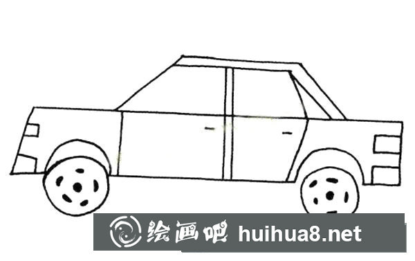 小汽車簡筆畫圖片