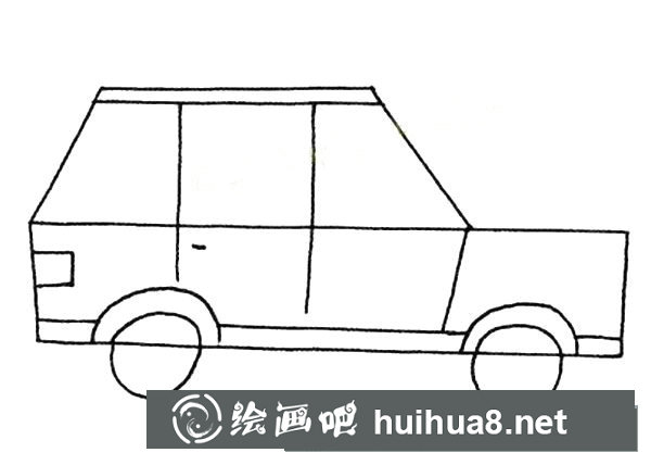 小汽車簡筆畫圖片