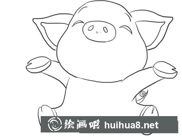 小豬簡筆畫怎么畫