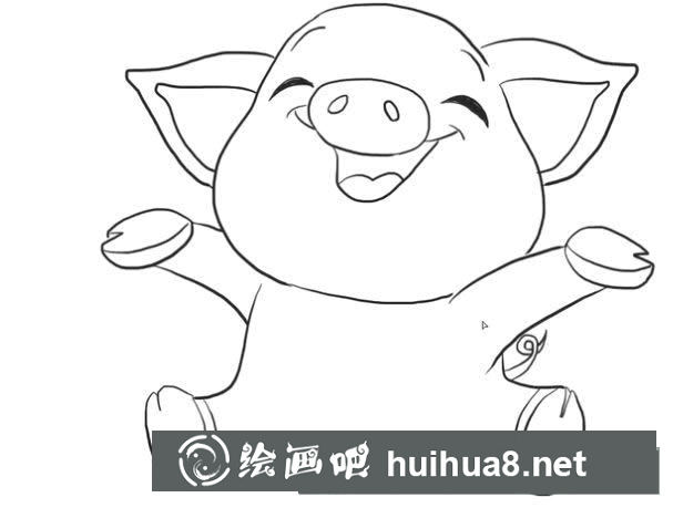 小豬簡筆畫怎么畫