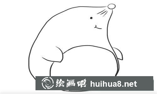 小鼴鼠簡筆畫教程
