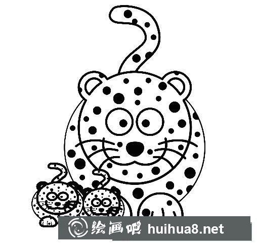 美洲豹怎么畫，兒童簡筆畫美洲豹的畫法
