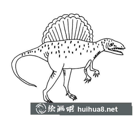 棘龍簡(jiǎn)筆畫