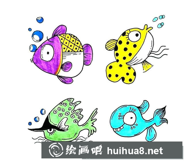 海洋魚類簡(jiǎn)筆畫