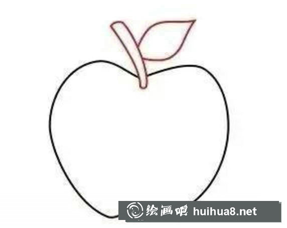 蘋果簡(jiǎn)筆畫的畫法步驟圖解