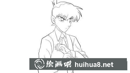 名偵探柯南簡(jiǎn)筆畫(huà)教程 柯南怎么畫(huà)