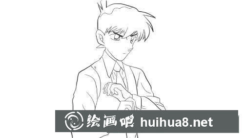 名偵探柯南簡(jiǎn)筆畫(huà)教程 柯南怎么畫(huà)