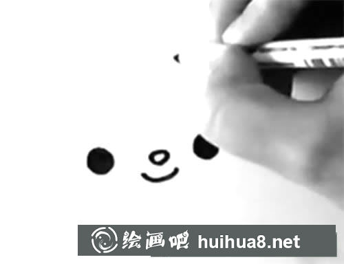小貓簡筆畫步驟二