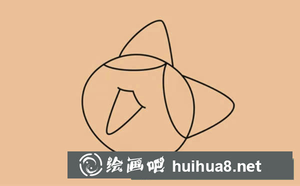 小貓簡(jiǎn)筆畫(huà)第三步