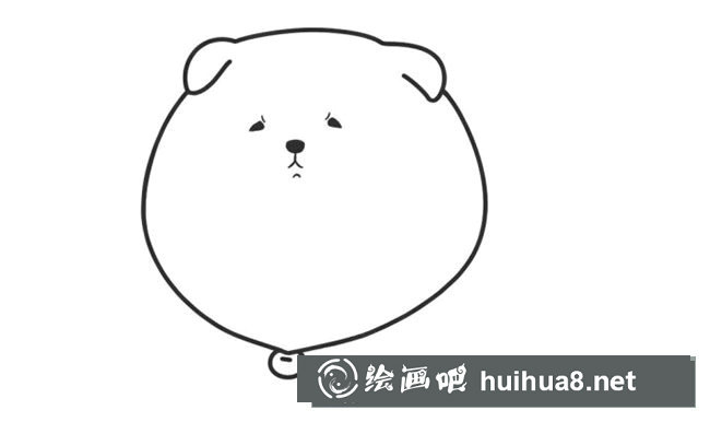 小狗簡筆畫步驟圖片