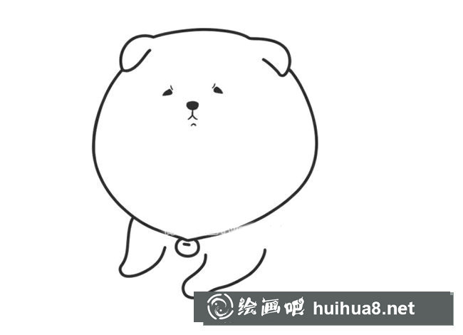小狗簡筆畫步驟圖片
