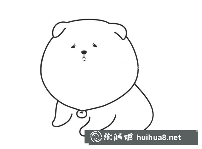 小狗簡筆畫步驟圖片