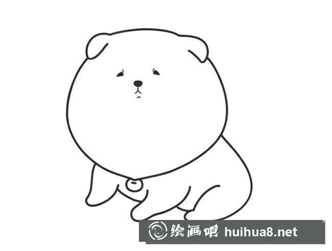 小狗簡筆畫步驟圖片
