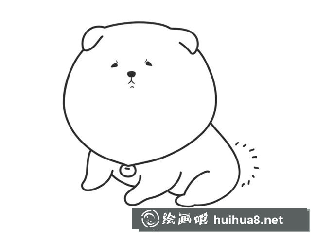小狗簡筆畫步驟圖片