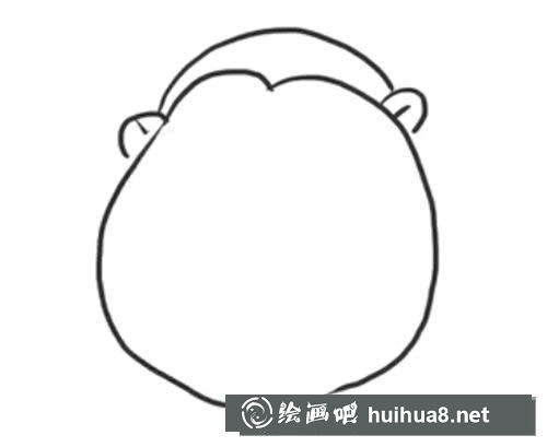 猩猩簡(jiǎn)筆畫怎么畫