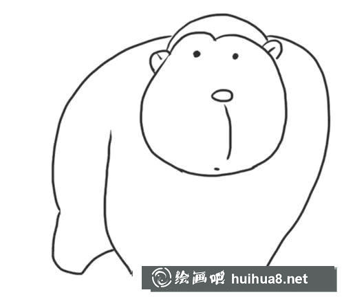猩猩簡(jiǎn)筆畫怎么畫