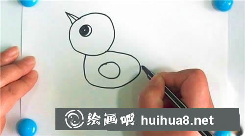 怎樣畫(huà)小雞簡(jiǎn)筆畫(huà)圖片