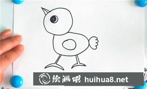 怎樣畫(huà)小雞簡(jiǎn)筆畫(huà)圖片