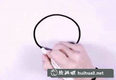 叼魚骨頭小貓簡筆畫步驟圖解