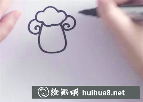 小羊簡(jiǎn)筆畫(huà)具體步驟