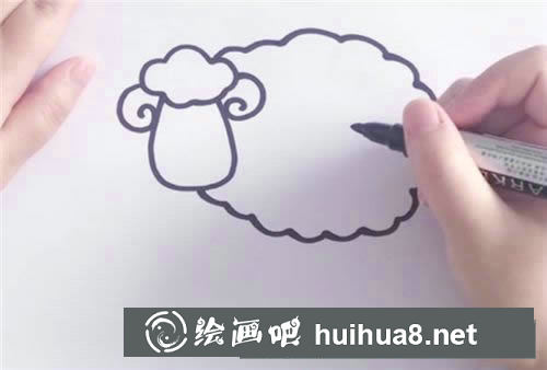 小羊簡(jiǎn)筆畫(huà)具體步驟