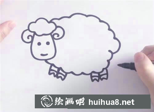 小羊簡(jiǎn)筆畫(huà)具體步驟
