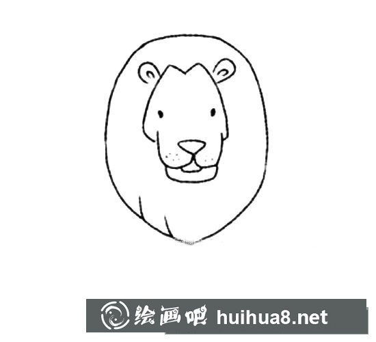 雄獅/獅子簡筆畫步驟圖片