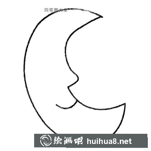 月亮簡(jiǎn)筆畫(huà)畫(huà)法