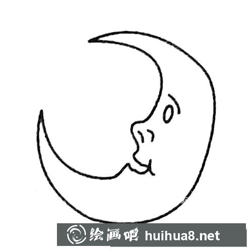 月亮簡(jiǎn)筆畫(huà)畫(huà)法
