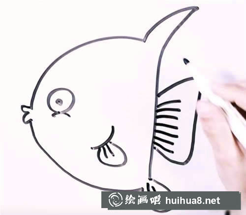簡(jiǎn)筆畫(huà)熱帶魚(yú)的畫(huà)法 熱帶魚(yú)簡(jiǎn)筆畫(huà)步驟圖片