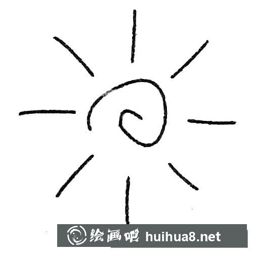 太陽簡筆畫圖片大全