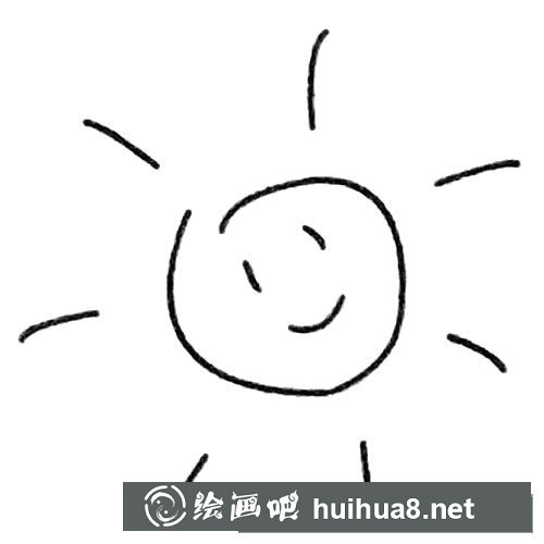 太陽簡筆畫圖片大全