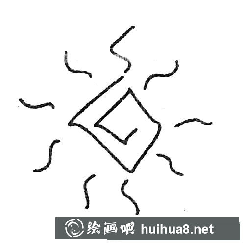 太陽簡筆畫圖片大全
