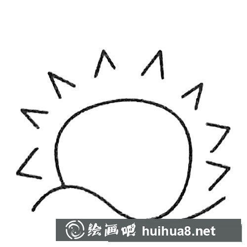 太陽簡筆畫圖片大全