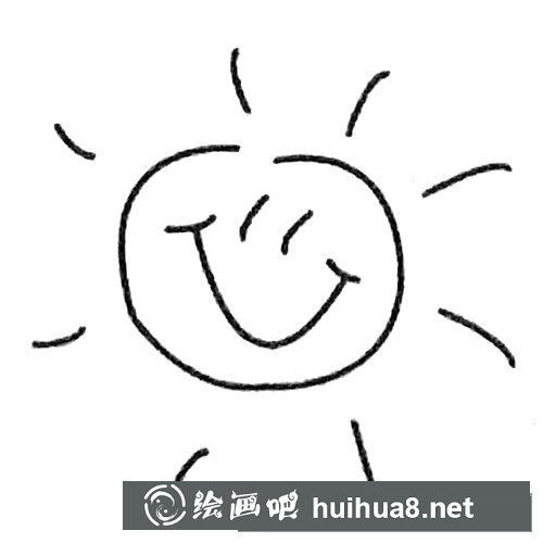 太陽簡筆畫圖片大全