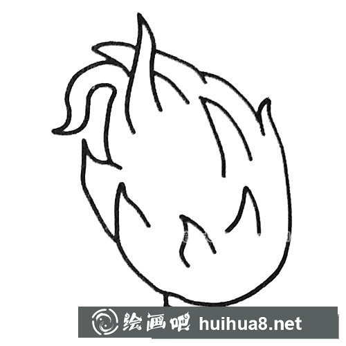 火龍果簡(jiǎn)筆畫圖片