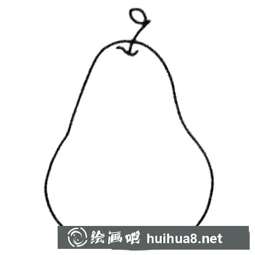 梨畫法簡(jiǎn)筆畫圖片大全