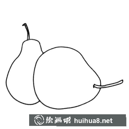 梨畫法簡(jiǎn)筆畫圖片大全
