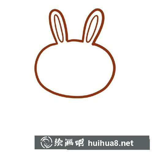 可愛的卡通兔子簡筆畫圖片